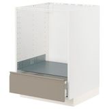 IKEA METOD/MAXIMERA ankastre fırın dolabı UPPLÖV mat koyu bej - 79492189