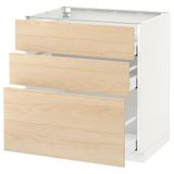 IKEA METOD/MAXIMERA çekmeceli alt dolap ASKERSUND açık dişbudak görünümlü - 29216207