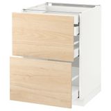 IKEA METOD/MAXIMERA çekmeceli alt dolap ASKERSUND açık dişbudak görünümlü - 39216099