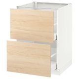 IKEA METOD/MAXIMERA çekmeceli alt dolap ASKERSUND açık dişbudak görünümlü - 99216096