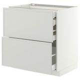 IKEA METOD/MAXIMERA çekmeceli alt dolap ASPUDDEN açık gri - 09605632