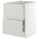 IKEA METOD/MAXIMERA çekmeceli alt dolap ASPUDDEN açık gri - 19605924