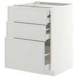IKEA METOD/MAXIMERA çekmeceli alt dolap ASPUDDEN açık gri - 59604258