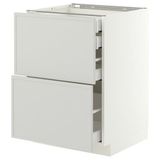 IKEA METOD/MAXIMERA çekmeceli alt dolap ASPUDDEN açık gri - 89605925