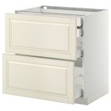 IKEA METOD/MAXIMERA çekmeceli alt dolap BODBYN kırık beyaz - 59104618