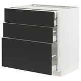 IKEA METOD/MAXIMERA çekmeceli alt dolap NICKEBO mat antrasit-koyu gri - 29498037