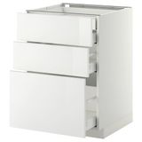 IKEA METOD/MAXIMERA çekmeceli alt dolap RINGHULT beyaz - 59104086