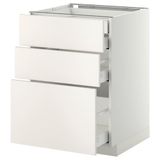 IKEA METOD/MAXIMERA çekmeceli alt dolap VEDDINGE beyaz - 39104092