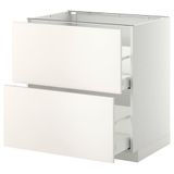 IKEA METOD/MAXIMERA çekmeceli alt dolap VEDDINGE beyaz - 59104487