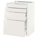 IKEA METOD/MAXIMERA çekmeceli alt dolap VEDDINGE beyaz - 59110676