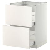 IKEA METOD/MAXIMERA çekmeceli alt dolap VEDDINGE beyaz - 99104433
