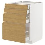 IKEA METOD/MAXIMERA çekmeceli alt dolap VOXTORP meşe görünümlü - 49539249
