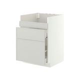 IKEA METOD/MAXIMERA HAVSEN eviye dolabı ASPUDDEN açık gri - 49604249
