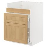 IKEA METOD/MAXIMERA HAVSEN eviye dolabı FORSBACKA meşe - 59509256