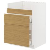 IKEA METOD/MAXIMERA HAVSEN eviye dolabı VOXTORP meşe görünümlü - 79538620