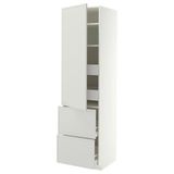 IKEA METOD/MAXIMERA mutfak boy dolabı ASPUDDEN açık gri - 39604382