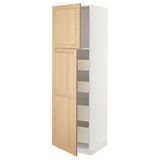 IKEA METOD/MAXIMERA mutfak boy dolabı FORSBACKA meşe - 19509499