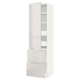 IKEA METOD/MAXIMERA mutfak boy dolabı RINGHULT açık gri - 79355677