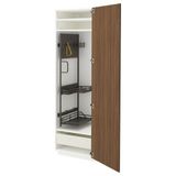 IKEA METOD/MAXIMERA temizlik dolabı TISTORP kahverengi/ceviz-koyu gri - 49573714