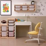 IKEA MICKE çocuk çalışma masası ve sandalyesi beyaz-sarı - 49506593