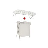 IKEA Mini Ütü Masası Uzunluk 73 cm + Katlanır Ayaklı Çamaşır Sepeti 50 Lt İkea Set