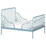 IKEA MINNEN/LURÖY uzayabilen çocuk karyolası gri-mavi - 29580126