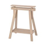 IKEA Mıttback Masif Ahşap Çalışma Masası Ayağı 58 cm Genişlik 35 cm Derinlik Modern Tasarım