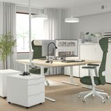 IKEA MITTZON çalışma masası huş kaplama-beyaz - 69529112