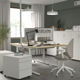 IKEA MITTZON çalışma masası huş kaplama-beyaz - 99526046