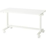 Ikea Mıttzon Katlanır Masa 140 x 70 cm Beyaz Tekerlekli 50 kg Kapasiteli Kilitlenebilir Tekerlekli - Dikdörtgen