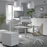 IKEA MITTZON yüksekliği ayarlanabilen çalışma masası beyaz - 99527569