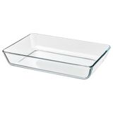 IKEA Mıxtur Saydam Cam 35x25 cm Fırın Servis Kabı