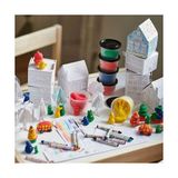 IKEA Måla 12 Adet Mum Boya, Çeşitli Renkler, 9x1x11 cm Ölçülerle 3-6 Yaş Arası Çocuklar İçin