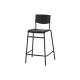 IKEA Modern AKDENİZ STIG siyah 63 cm modern bar sandalyesi Kumaş yok 1 Yıl Bar Sandalyesi Siyah Metal 90