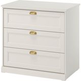 IKEA Modern Beyaz 3 Çekmeceli Şifonyer 82X51X78 cm - Yatak Odası Kaliteli Dolap - Şık Depolama Çözümü