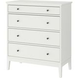 IKEA Modern Beyaz 4 Çekmeceli Şifonyer 104X118 cm - Yatak Odası Kaliteli Dolap - Şık Depolama Çözümü