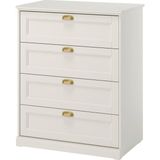 IKEA Modern Beyaz 4 Çekmeceli Şifonyer 82X51X101 cm - Yatak Odası Kaliteli Dolap - Şık Depolama Çözümü