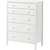 IKEA Modern Beyaz 5 Çekmeceli Şifonyer 76X102 cm - Yatak Odası Kaliteli Dolap - Şık Depolama Çözümü