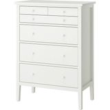 IKEA Modern Beyaz 6 Çekmeceli Şifonyer 89X48X122 cm - Yatak Odası Kaliteli Dolap - Şık Depolama Çözümü