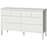 IKEA Modern Beyaz 8 Çekmeceli Şifonyer 168X48X100 cm - Yatak Odası Kaliteli Dolap - Şık Depolama Çözümü