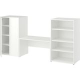 IKEA Modern Beyaz Bebek/çocuk Gardırop 210X42X100 cm - Iskandinav Tarzı Sağlam Ahşap Çocuk Odası Dolabı - Modüler Depolamalı Yapı