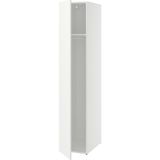 IKEA Modern Beyaz Bebek/çocuk Gardırop 40X62X200 cm - Iskandinav Tarzı Sağlam Ahşap Çocuk Odası Dolabı - Modüler Depolamalı Yapı
