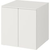 IKEA Modern Beyaz Bebek/çocuk Gardırop 60X55X63 cm - Iskandinav Tarzı Sağlam Ahşap Çocuk Odası Dolabı - Modüler Depolamalı Yapı
