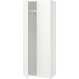 IKEA Modern Beyaz Bebek/çocuk Gardırop 80X42X200 cm - Iskandinav Tarzı Sağlam Ahşap Çocuk Odası Dolabı - Modüler Depolamalı Yapı