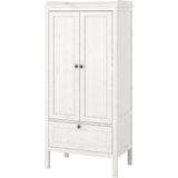 IKEA Modern Beyaz Bebek/çocuk Gardırop 80X50X171 cm - Iskandinav Tarzı Sağlam Ahşap Çocuk Odası Dolabı - Modüler Depolamalı Yapı