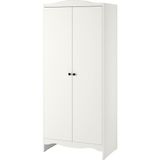 IKEA Modern Beyaz Bebek/çocuk Gardırop 80X50X187 cm - Iskandinav Tarzı Sağlam Ahşap Çocuk Odası Dolabı - Modüler Depolamalı Yapı
