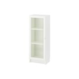 IKEA Modern Beyaz Cam Kapaklı Kitaplık 40x30x106 cm - Salon/Çalışma Odası Dolabı