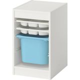 IKEA Modern Beyaz Oyuncak Saklama Ünitesi 34X44X56 cm - Çocuk Odası Iskandinav Tarzı Sağlam Ahşap Depolama Ünitesi - Modüler Yapı