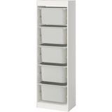 IKEA Modern Beyaz Oyuncak Saklama Ünitesi 46X30X145 cm - Çocuk Odası Iskandinav Tarzı Sağlam Ahşap Depolama Ünitesi - Modüler Yapı