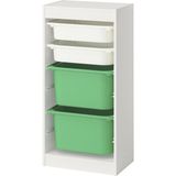 IKEA Modern Beyaz Oyuncak Saklama Ünitesi 46X30X94 cm - Çocuk Odası Iskandinav Tarzı Sağlam Ahşap Depolama Ünitesi - Modüler Yapı